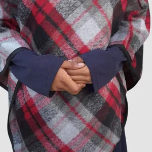 Vintage Faux Fur Collar Poncho